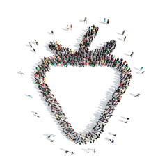 people in the shape of berries.