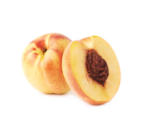 Ripe nectarine fruit isolated