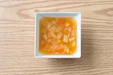 Fototapeta na wymiar Macaroni soup