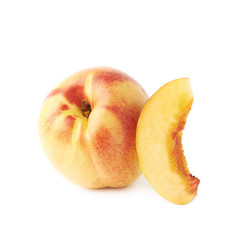Ripe nectarine fruit isolated