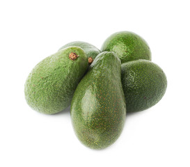 Green avocados composition isolated