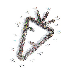 people in the shape of carrots.