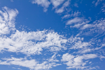 Blue sky background with clouds