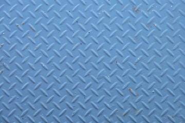 Background of metal plate blue colour