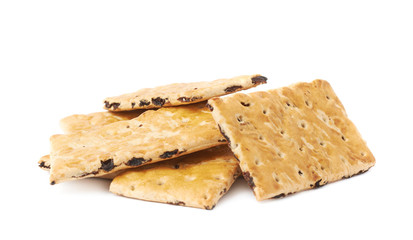 Pile of multiple raisin cookies