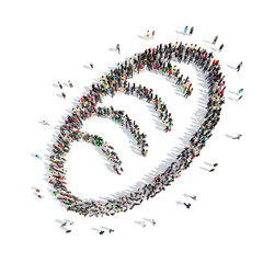 people in the shape of stick.