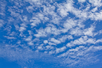 Blue sky background with clouds