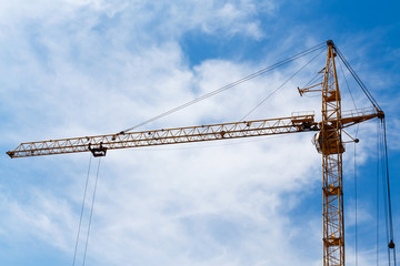 the construction crane