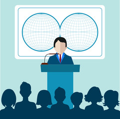 presentation. business conference. business people