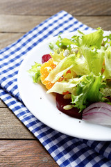 Salad with orange and beetroot