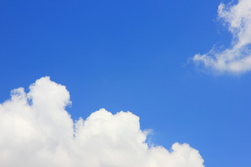 Naklejka na ściany i meble Blue sky background with cloud.