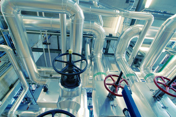 Industrial zone, Steel pipelines and valves