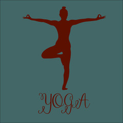 Yoga poses vector 