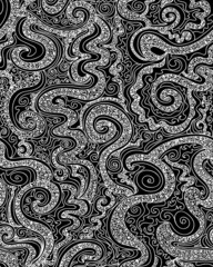 Beautiful black and white abstract vector seamless pattern