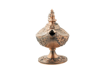 Fototapeta na wymiar Aladdin magic lamp isolated on white