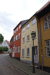 Häuserreihe in Flensburg