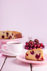 Homemade cherry pie (tart or fruit cake).