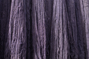 rug weaving yarn in the market of Zanjan, Iran