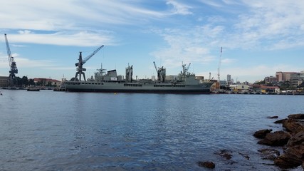Naklejka premium Navires de guerre, Wooloomooloo, Sydney, Australia