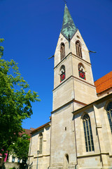 Fototapeta premium Heilig Kreuz Kirche -Münster- in der Stadt Rottweil
