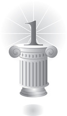 Pedestal with column