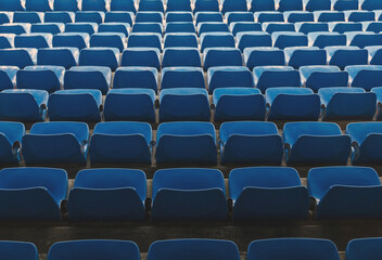 Naklejka premium Rows of empty seats