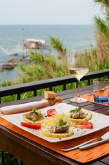Cucina di pesce e costa dei trabocchi