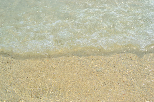 Sand beach and wave , Andaman sea