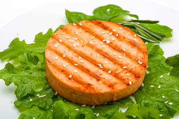 Salmon burger cutlet