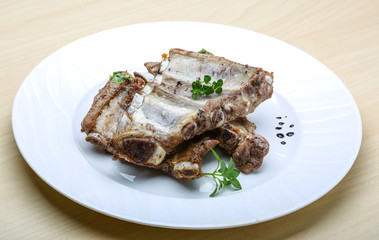 Roasted pork ribs