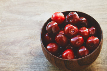 Cherries in the bowl