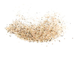 pile sand isolated on white background