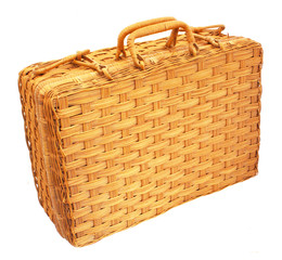 Valise en osier / Wicker suitcase