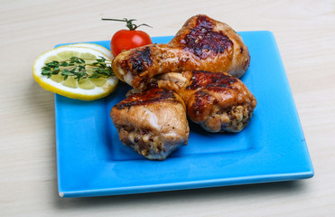 Roasted chicken legs