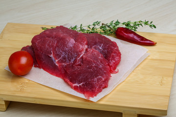 Raw beef