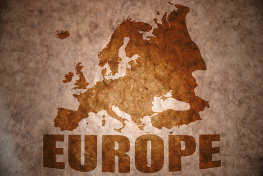 vintage european map