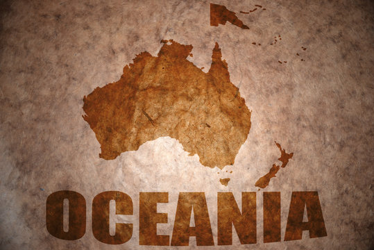 vintage oceania map