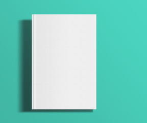 Blank book cover template.