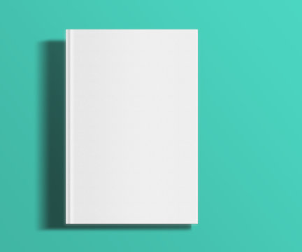 Blank book cover template.