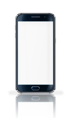  Mobile phone with blank screen.