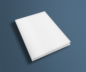 Blank book cover template.
