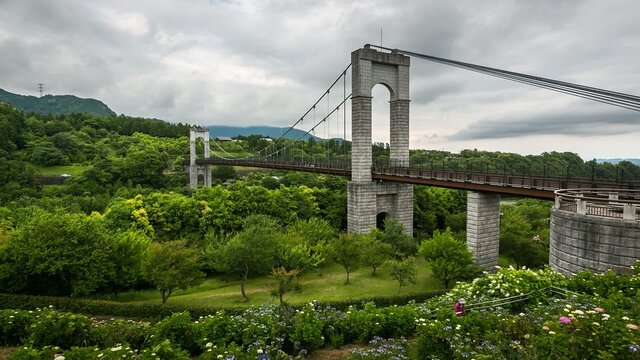 Hadanotokawa Park on Overcast Day, Timelapse Video, Kangawa, Japan