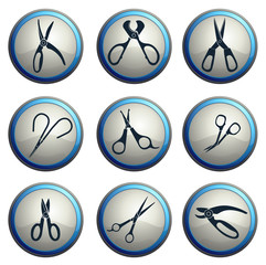 Scissors Silhouette Icons