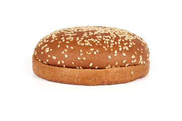 Dark hamburger bun