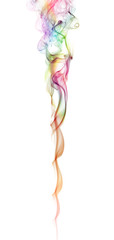 Naklejka premium Color Smoke On White