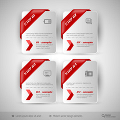 Business infographics template for web design