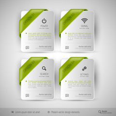 Business infographics template for web design