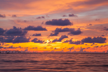 Sunset Patong beach, Phuket, Thailand