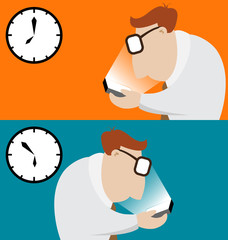 Businessman using his mobile