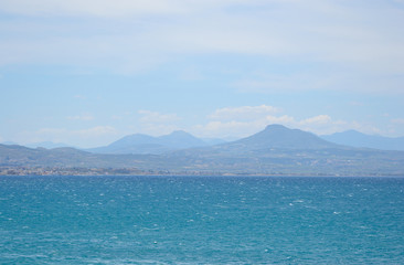 Ionian sea in a cloudy day.
